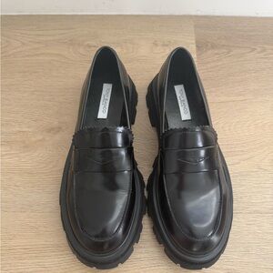 Tony Bianco Axell Black Loafers Platform